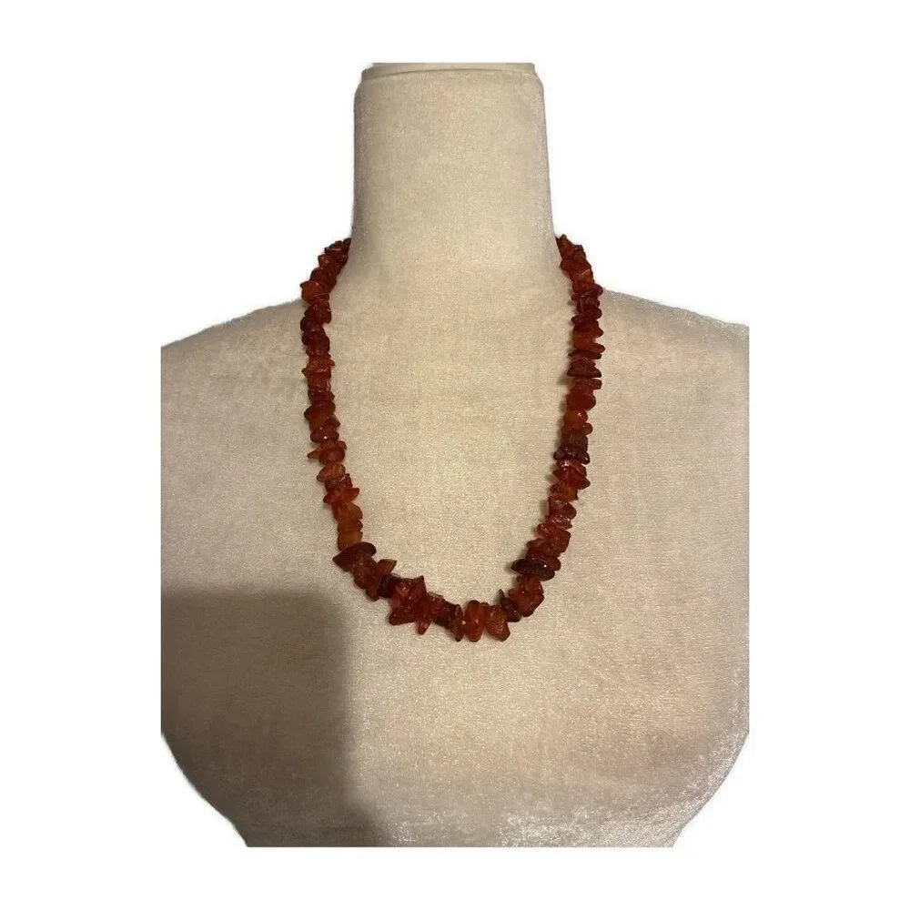 baltic amber Nugget Hand Strung Beaded necklace